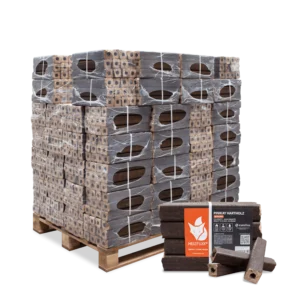 Briquettes de bois dur PiniKay Quadro - avec trou de tirage (palette 960 kg)