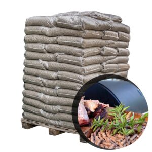 Granulés de hêtre 6 mm - 13 × 15 kg (195 kg) - pour smoker à pellets & torches