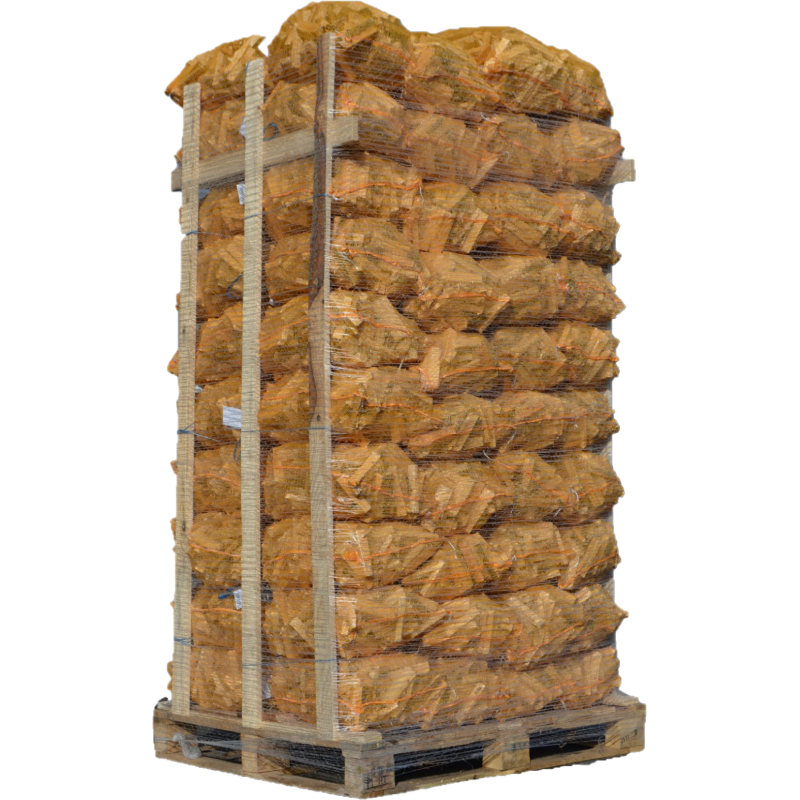 Bois de chauffage Bouleau 50 cm - 48 sacs de 40 L - séché en chambre