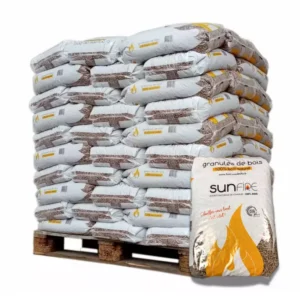 Granulés de bois SunFire NF Haute Qualité - 70×15 kg (1.050 kg)